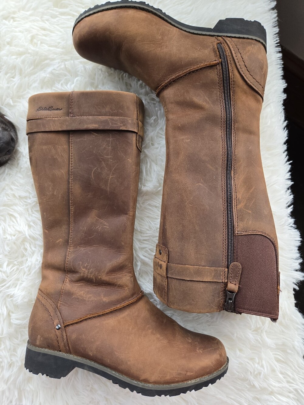 Eddie Bauer Waterproof Leather Trace Insulated Winter Riding Boot US 7